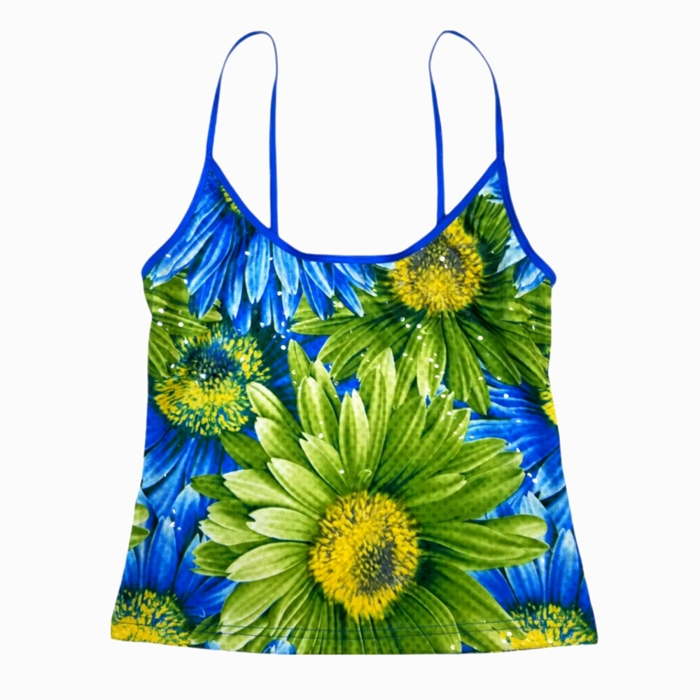 90s/Y2K Daisy Crop Top